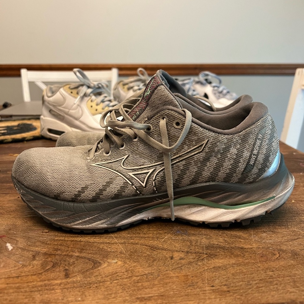 Mizuno Charcoal Athletic Sneakers